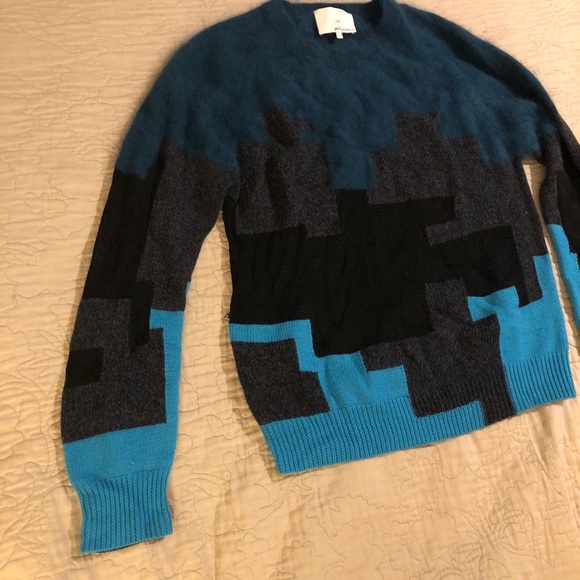 CASHMERE Phillip Lim multi material knit cashmere sweater - Picture 6 of 15